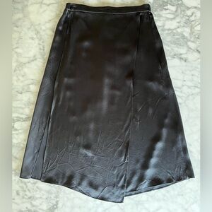 Vince Satin Silk Slip Skirt